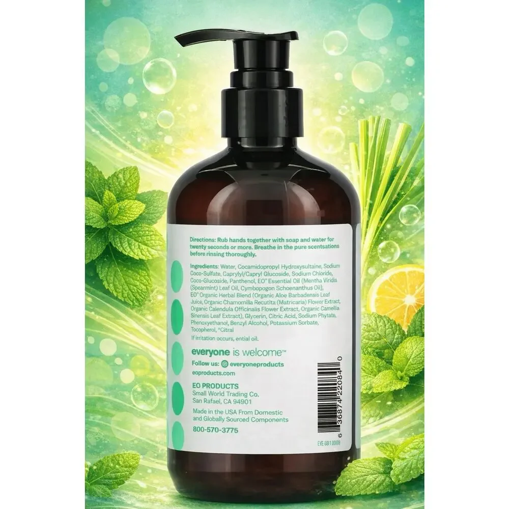 Everyone For Everybody -Spearmint & Lemongrass- Hand Soap - 12.75 fl oz/ 377 mL